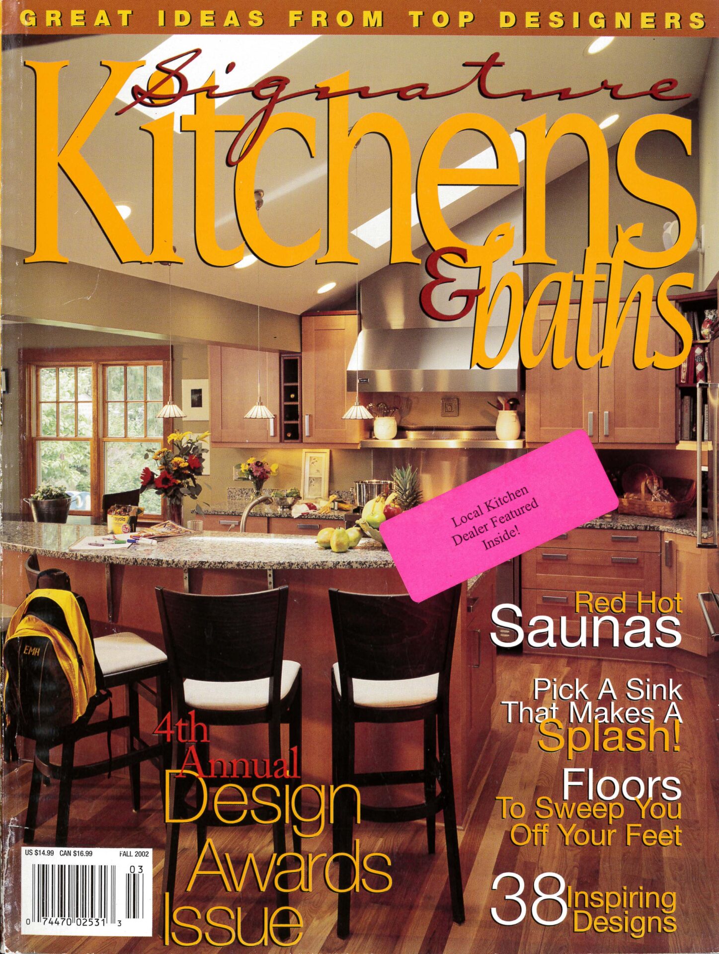 Warm All Over Signature Kitchen & Bath Ideas,Fall 2002