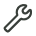 Wrench icon symbol for repair and maintenance services